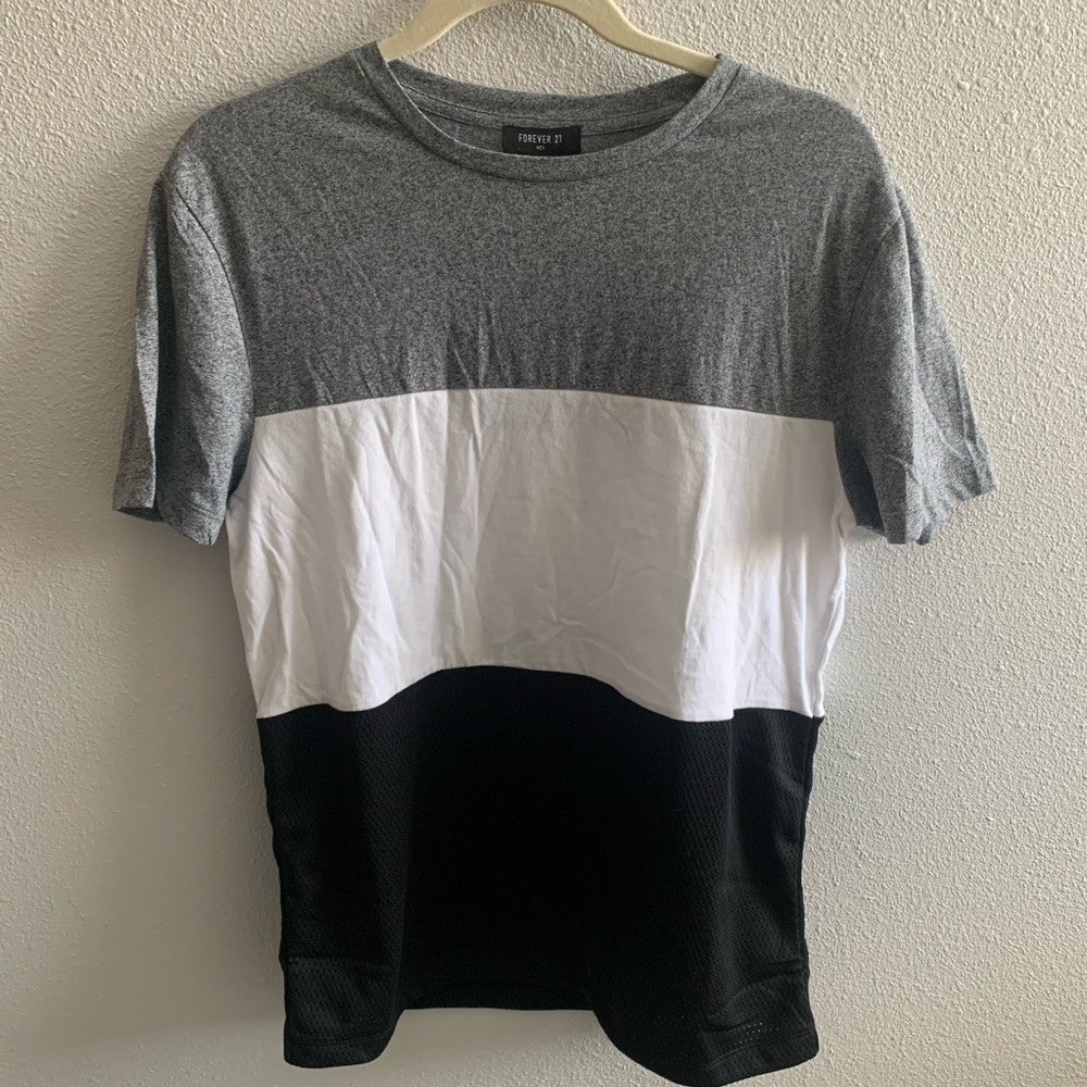 Color Block Fitted Tee